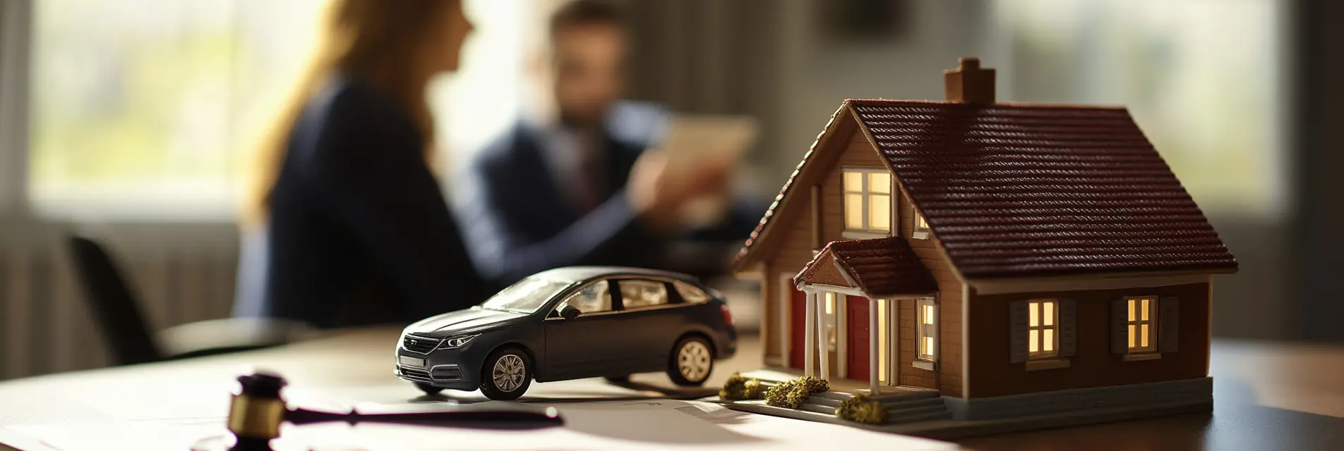 couple discusses the division of assets in the course of their divorce
