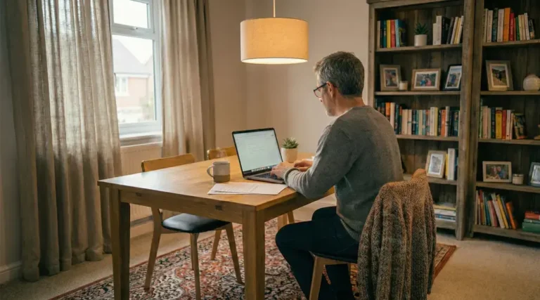 Man researching the dissolution of a registered partnership