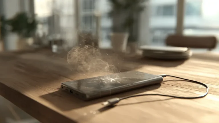 Erhitzte Powerbank als Beispielbild einer Produkthaftung