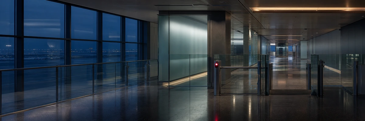 Airport security checkpoint illustrating international criminal law and international travel restrictions