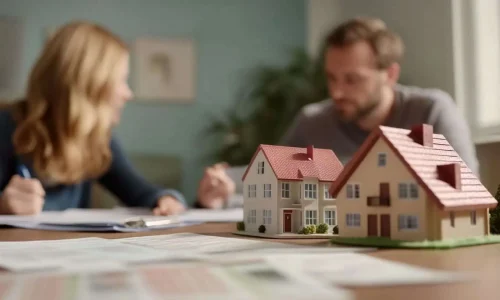 A married couple divides their assets as part of the divorce process